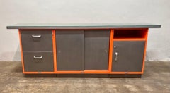 Orange McDowell Craig Industrial Steel Storage Credenza (2 avl.)