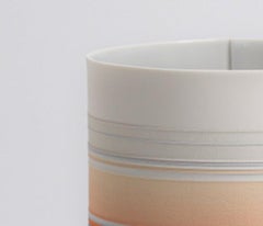 Vasija mediana de porcelana naranja de Rachel Foxwell