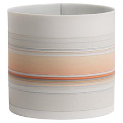 Orange Medium Porcelain Vessel by Rachel Foxwell
