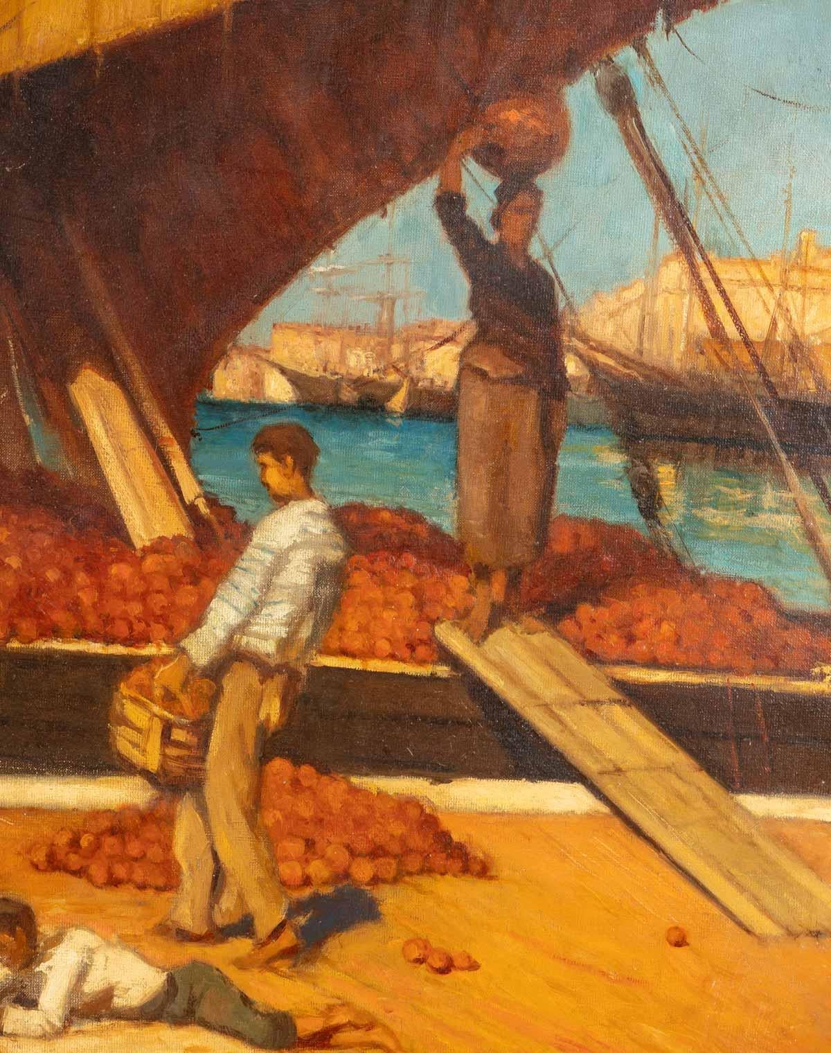 European Orange Merchants on the Mediterranean Coast, 19th Century