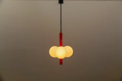 Orange Mid-Century Modern Sputnik Pendant Lamp by Kaiser Leuchten, Germany 1960s