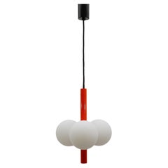 Orange Mid-Century Modern Sputnik Pendant Lamp by Kaiser Leuchten, Germany 1960s