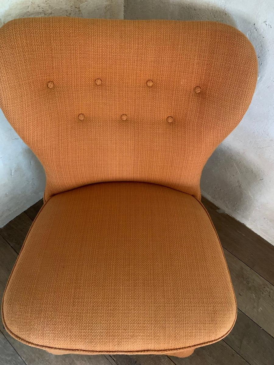 orange cocktail chair