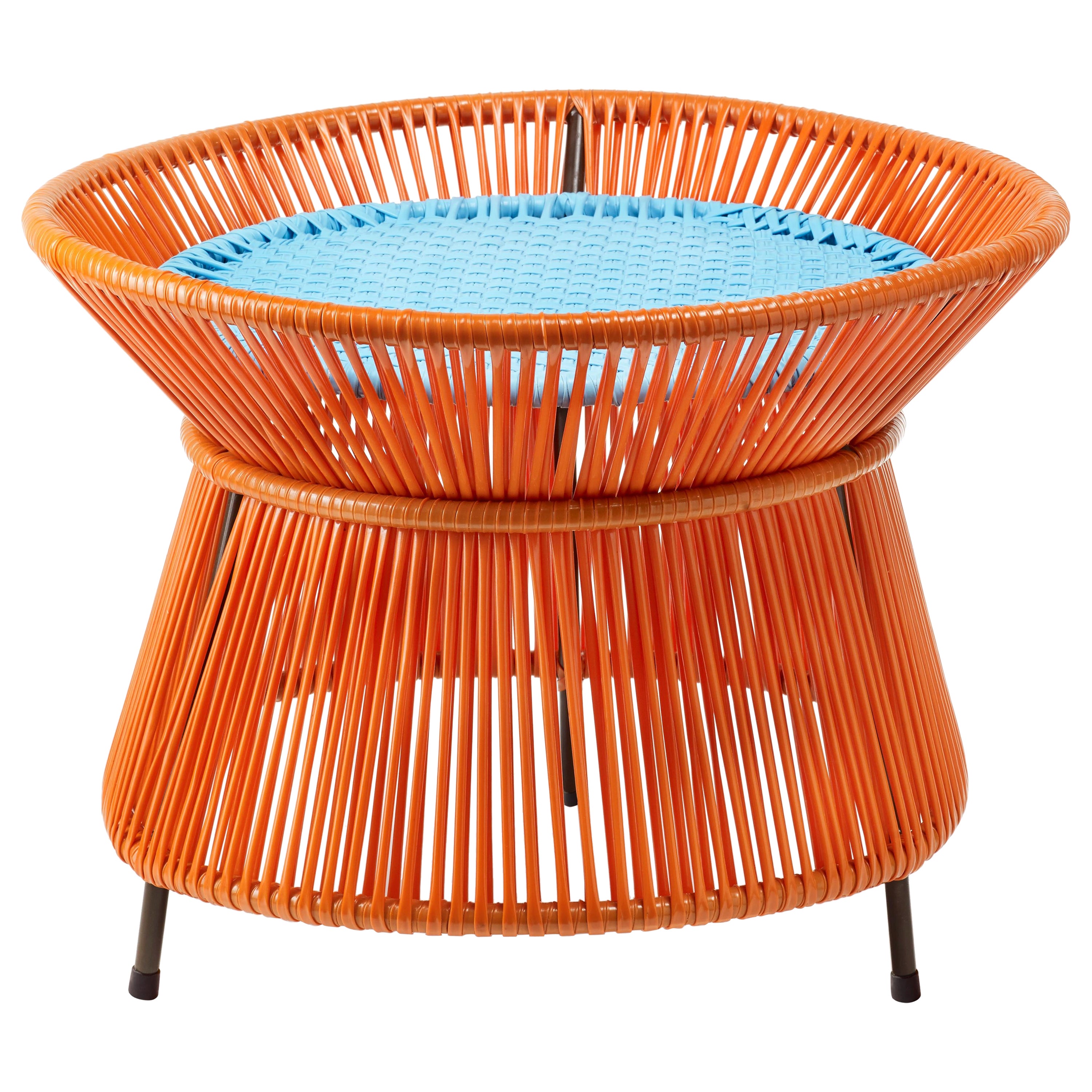 Orange Mint Caribe Basket Table by Sebastian Herkner For Sale