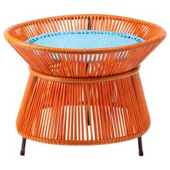 Orange Mint Caribe Basket Table by Sebastian Herkner