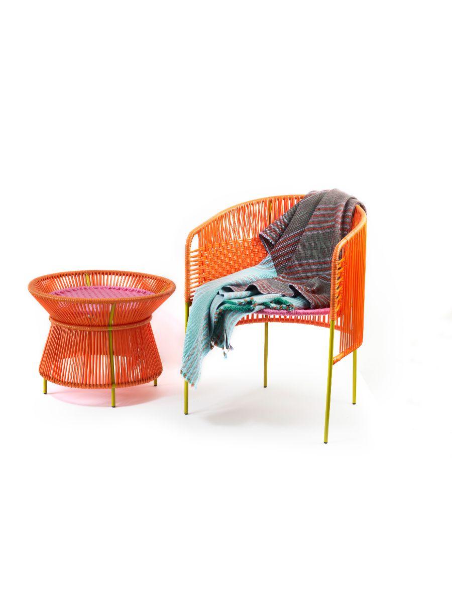 Orange Mint Caribe Dining Chair by Sebastian Herkner 2