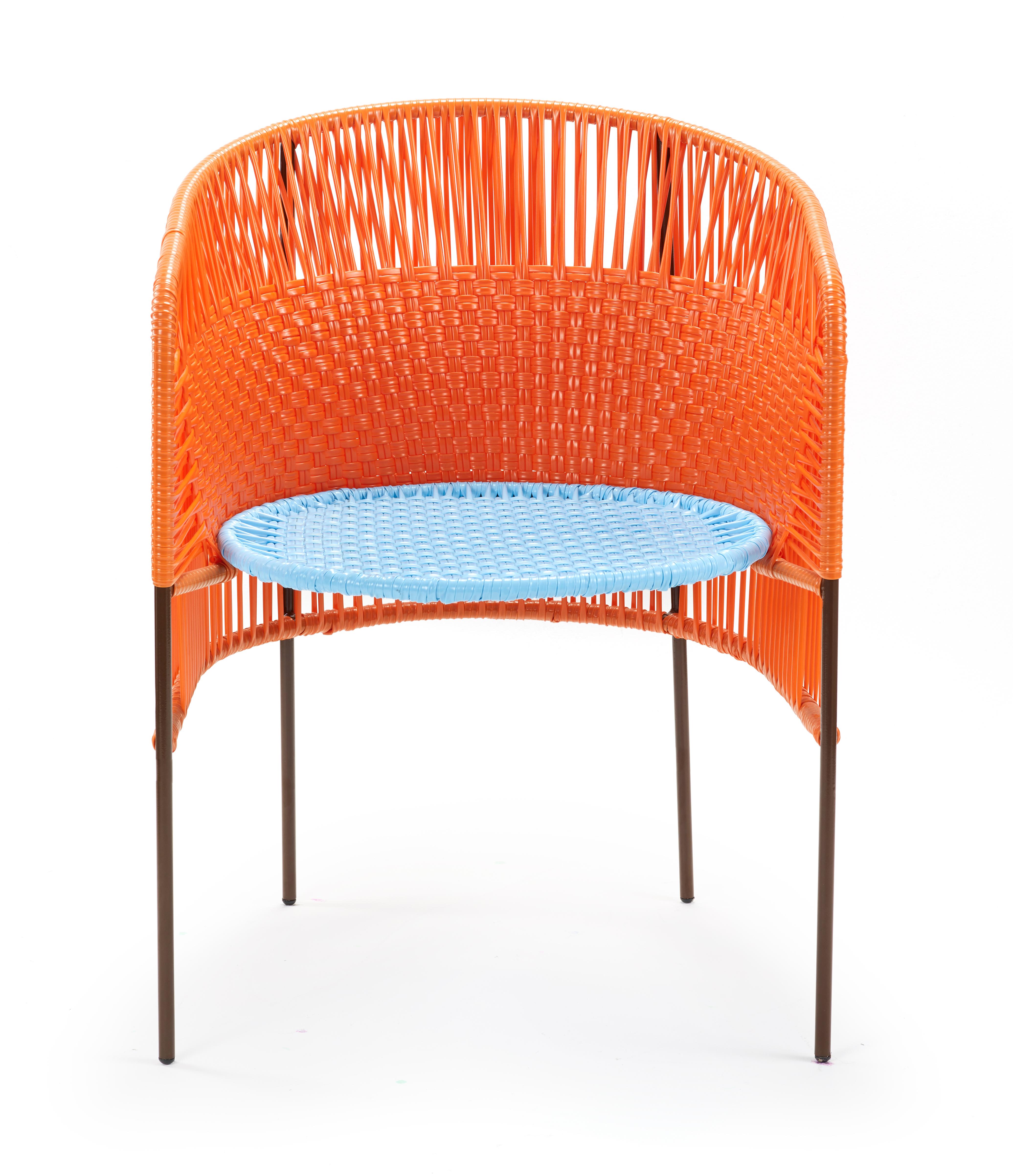 Modern Orange Mint Caribe Dining Chair by Sebastian Herkner