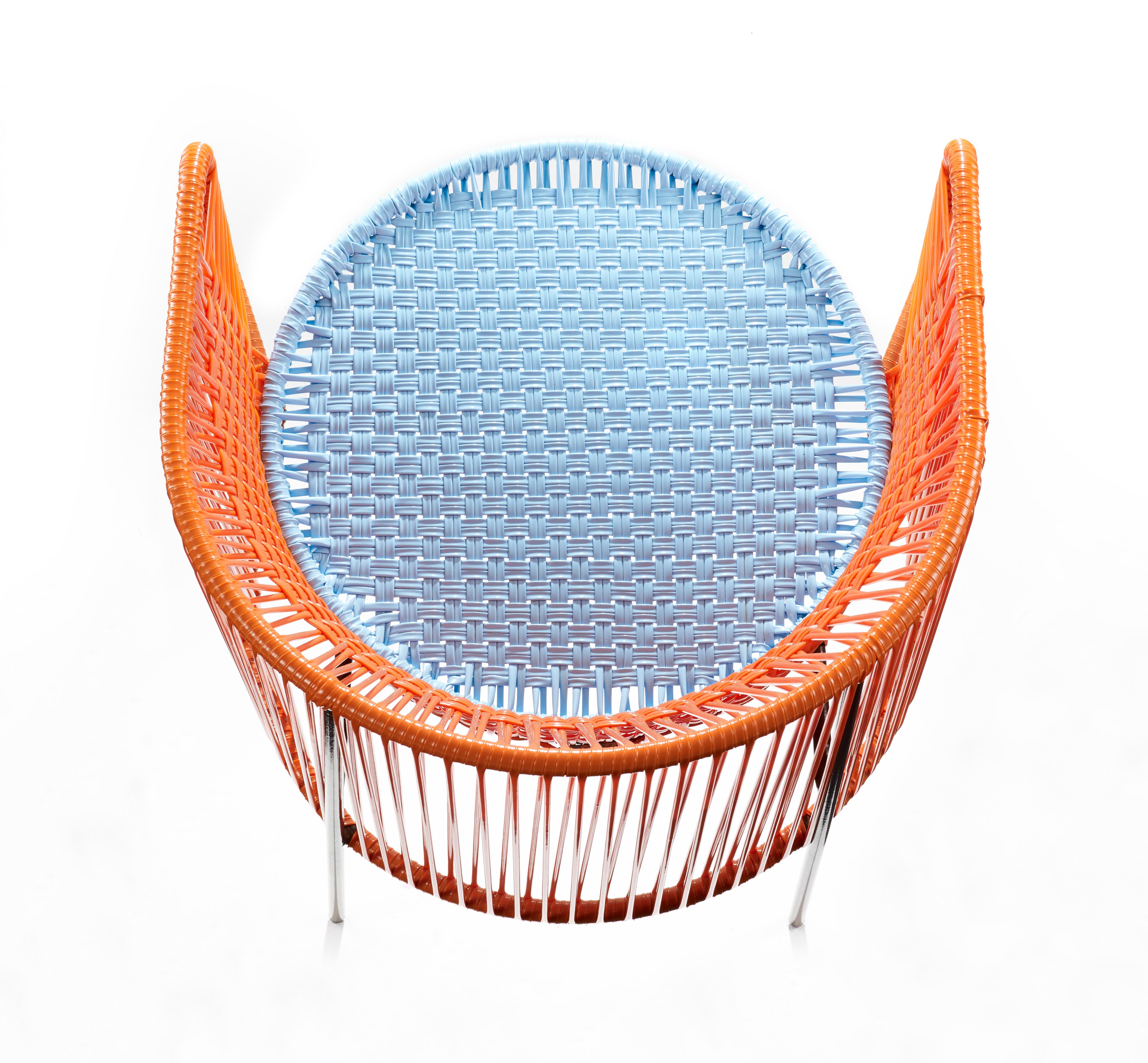 Orange Mint Caribe Dining Chair by Sebastian Herkner In New Condition For Sale In Geneve, CH