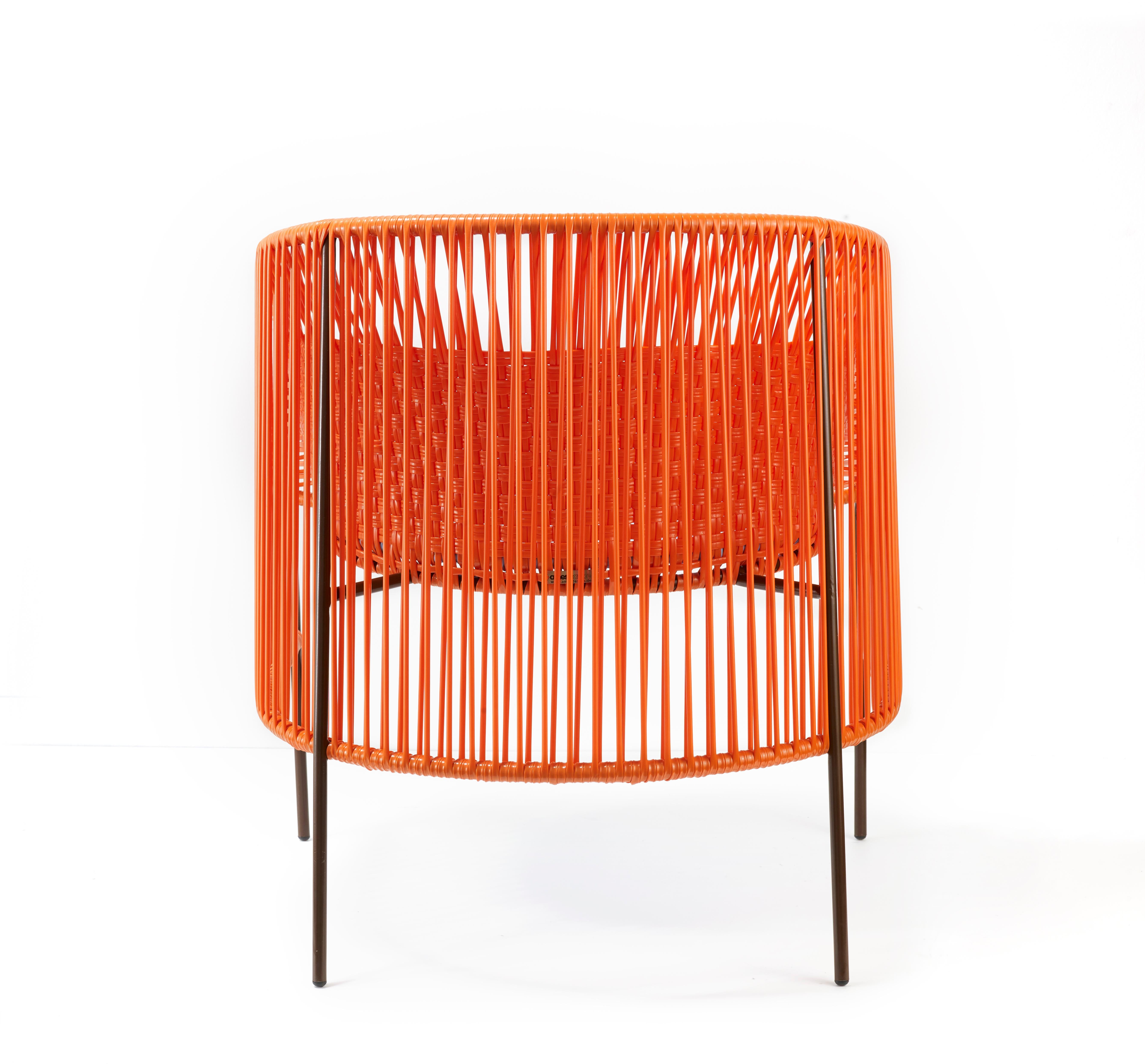 Orange Mint Caribe Lounge Chair by Sebastian Herkner In New Condition In Geneve, CH