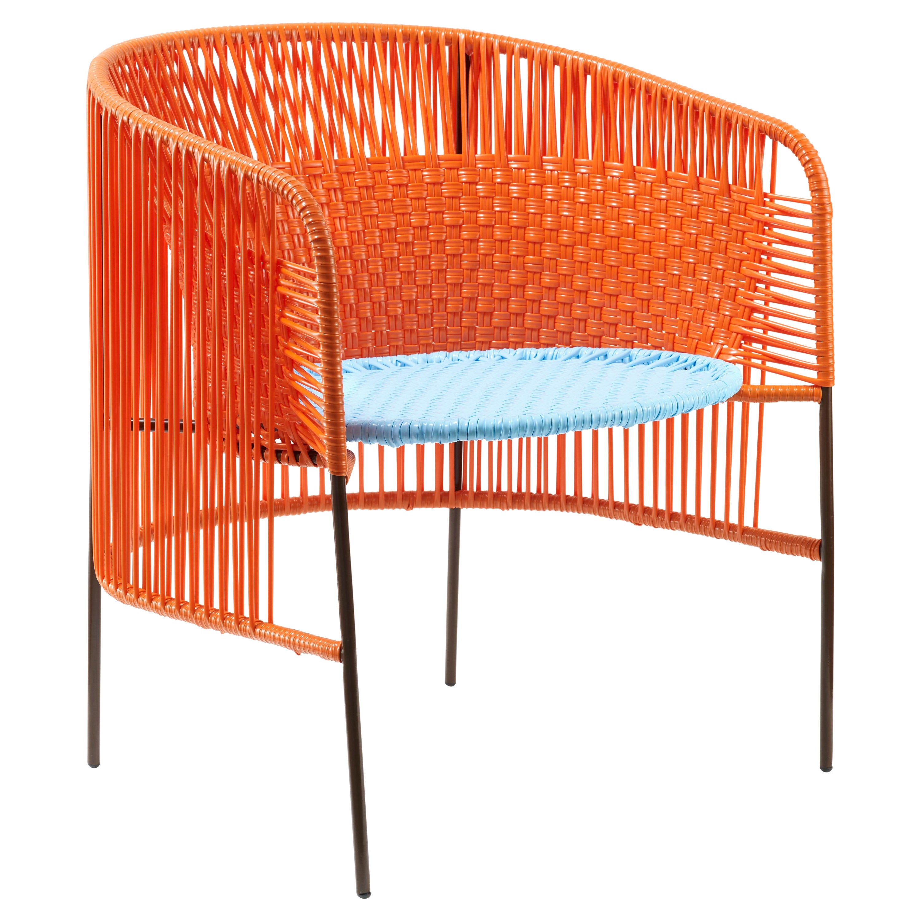 Orange Mint Caribe Lounge Chair by Sebastian Herkner For Sale