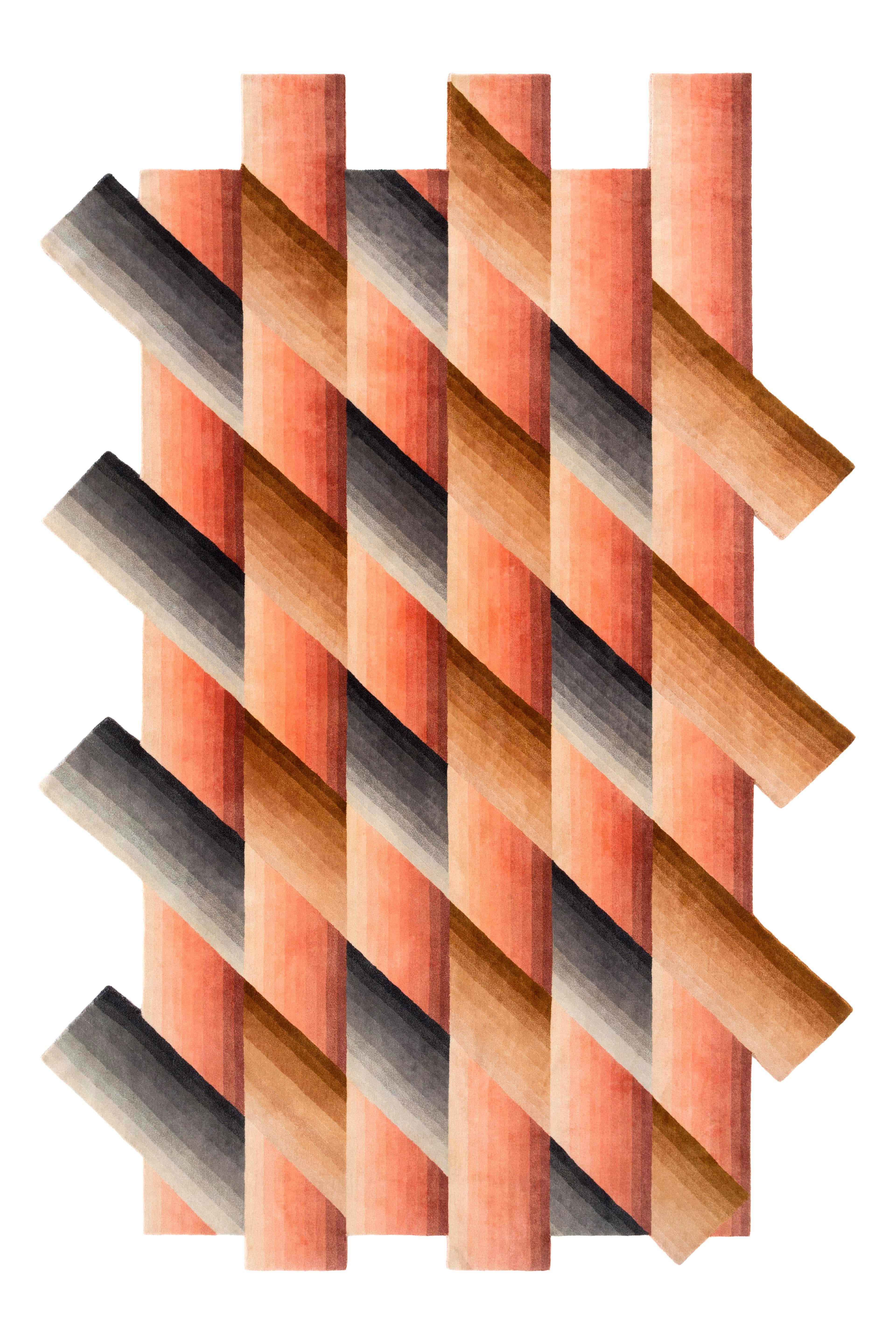 Wool Orange Mirage Rug by Gandia Blasco For Sale