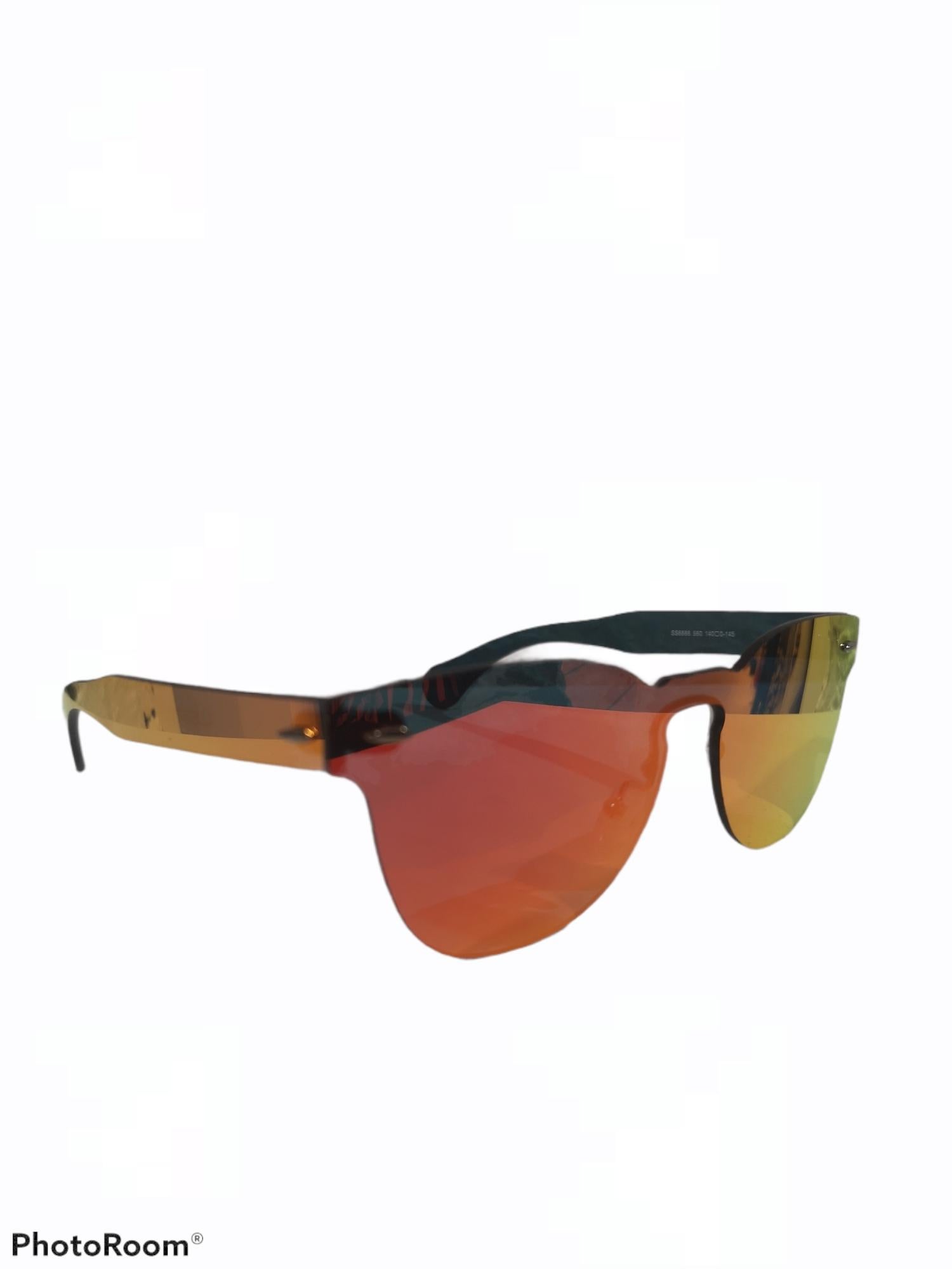 Orange mirrored sunglasses In New Condition In Capri, IT