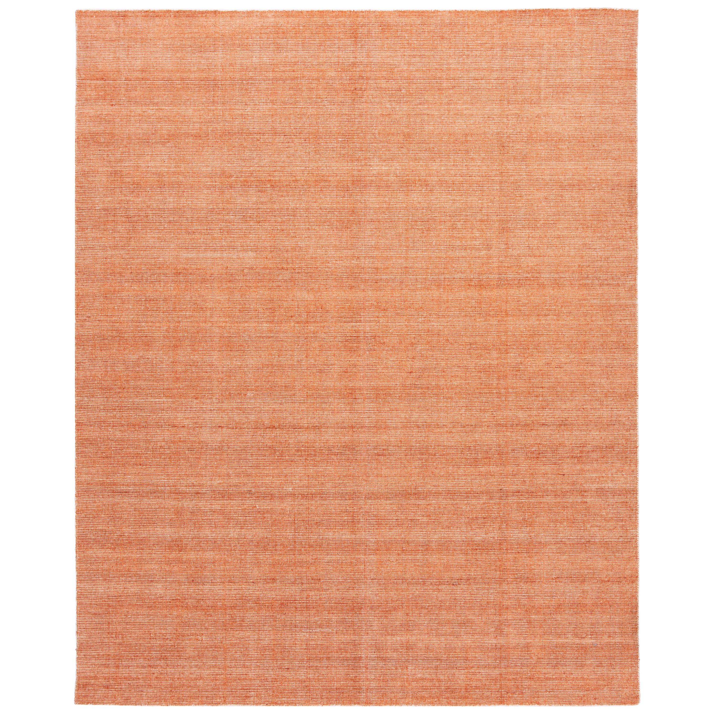 Apadana Orange Moderner Boho-Teppich aus Bambus/Seide, handgefertigt im Angebot