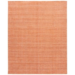 Apadana Orange Modern Bamboo/Silk Boho Handmade Rug