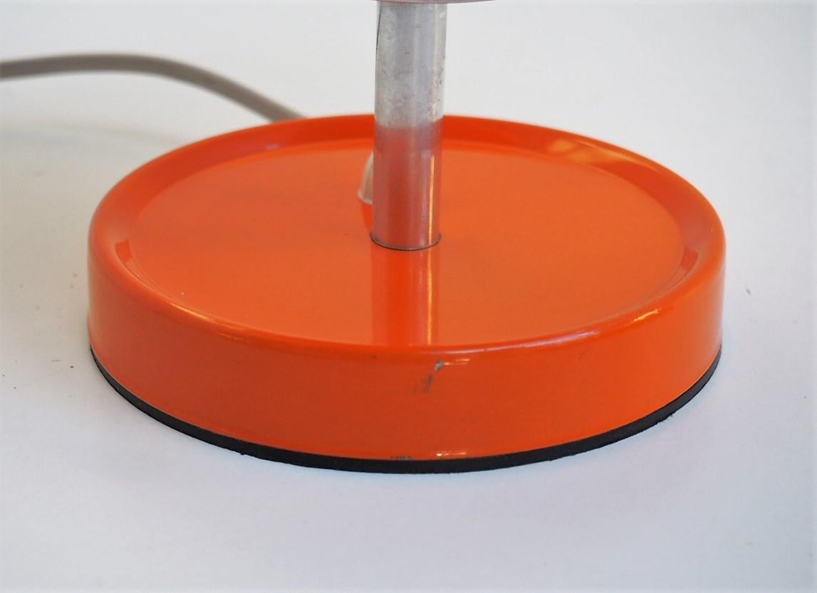 Orange Moon Light Table Lamps by Brylle & Jacobsen, Danish Space Age, 1970s For Sale 9