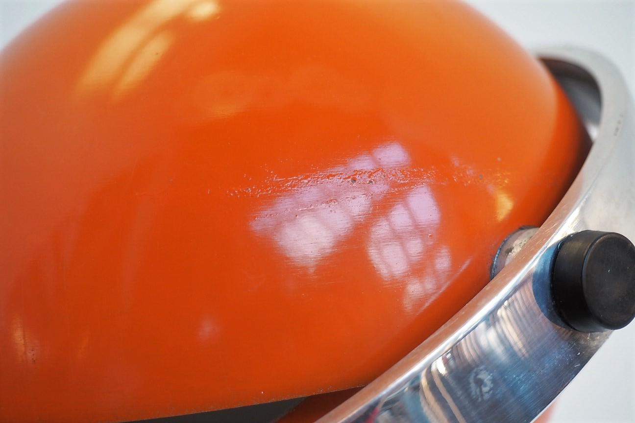 Orange Moon Light Table Lamps by Brylle & Jacobsen, Danish Space Age, 1970s For Sale 10