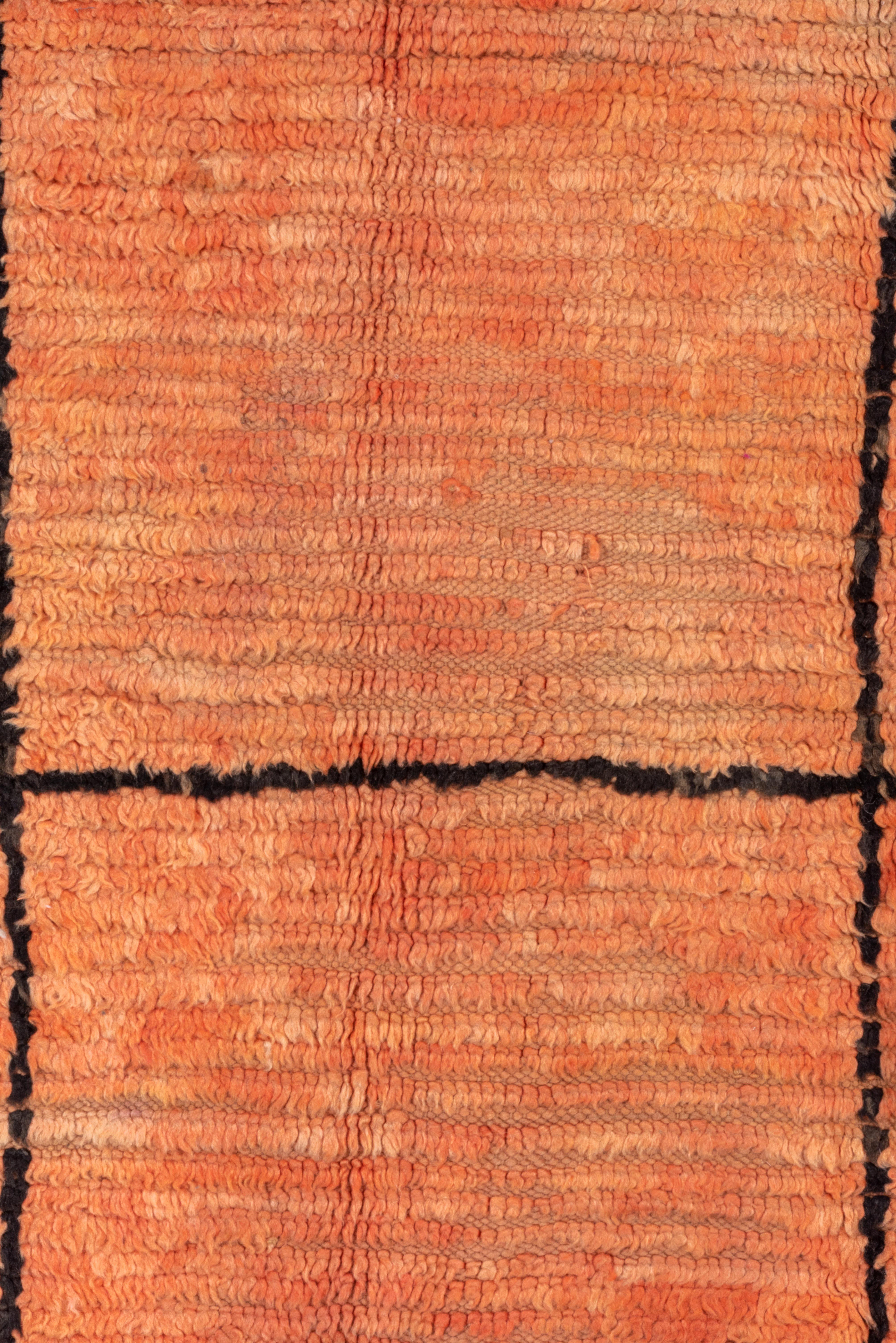 Orange Moroccan Wool Rug in Hermes Orange  2