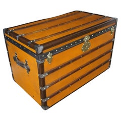 Baule arancione Moynat, Baule a vapore Moynat, Valigie Moynat
