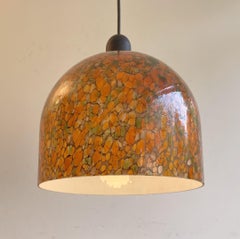 Orange Multi Colored Pendant Lamp by Peill & Putzler, 1970s, Germany
