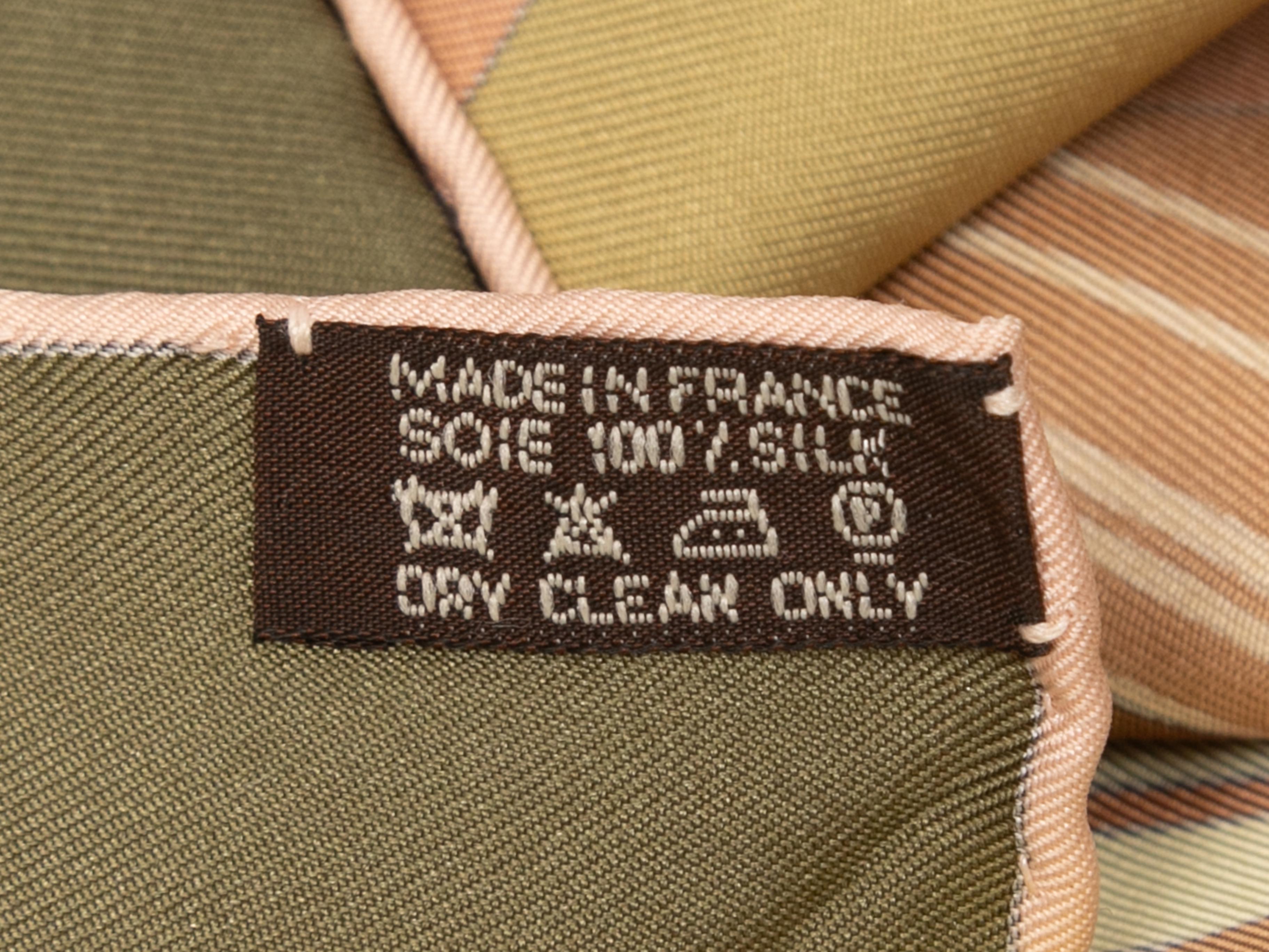 Pañuelo de seda estampado Hermes Astrologie Nouvelle Motif naranja y multicolor Naranja