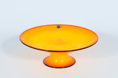 Orange Murano Glass Centerpiece by Cenedese, 1980s