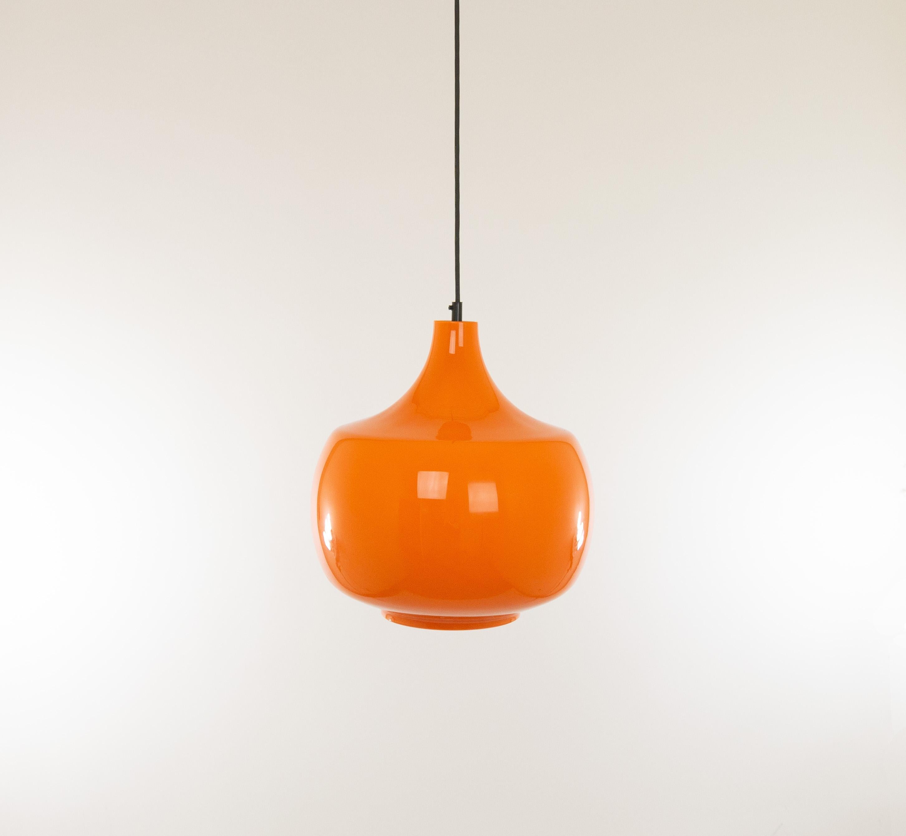 Orange Murano Glass Pendant by Venini, 1950s 2