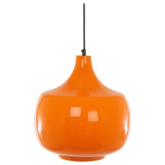 Orange Murano Glass Pendant by Venini, 1950s