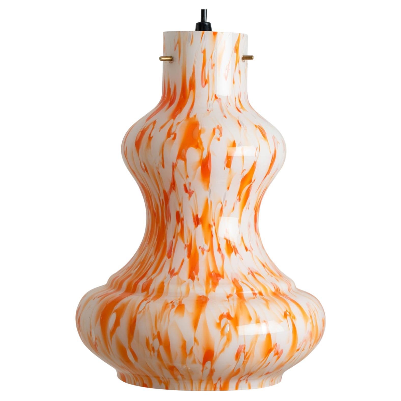 "Cipolla" Murano Glass Pendant Lamp by Massimo Vignelli for Venini