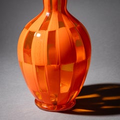 Orange Murano Glass Vase by Barovier & Toso, Edition 1/1, dated 1981