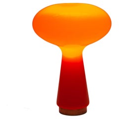  Orange Mushroom Murano Glass Table Lamp by Carlo Nason for Mazzega, 1966