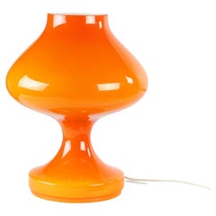 Orange Opaline Glass Table Lamp By Stefan Tabery For Opp Jihlava, Czechoslovakia