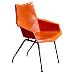 Silla origami naranja de Paul Mcobb