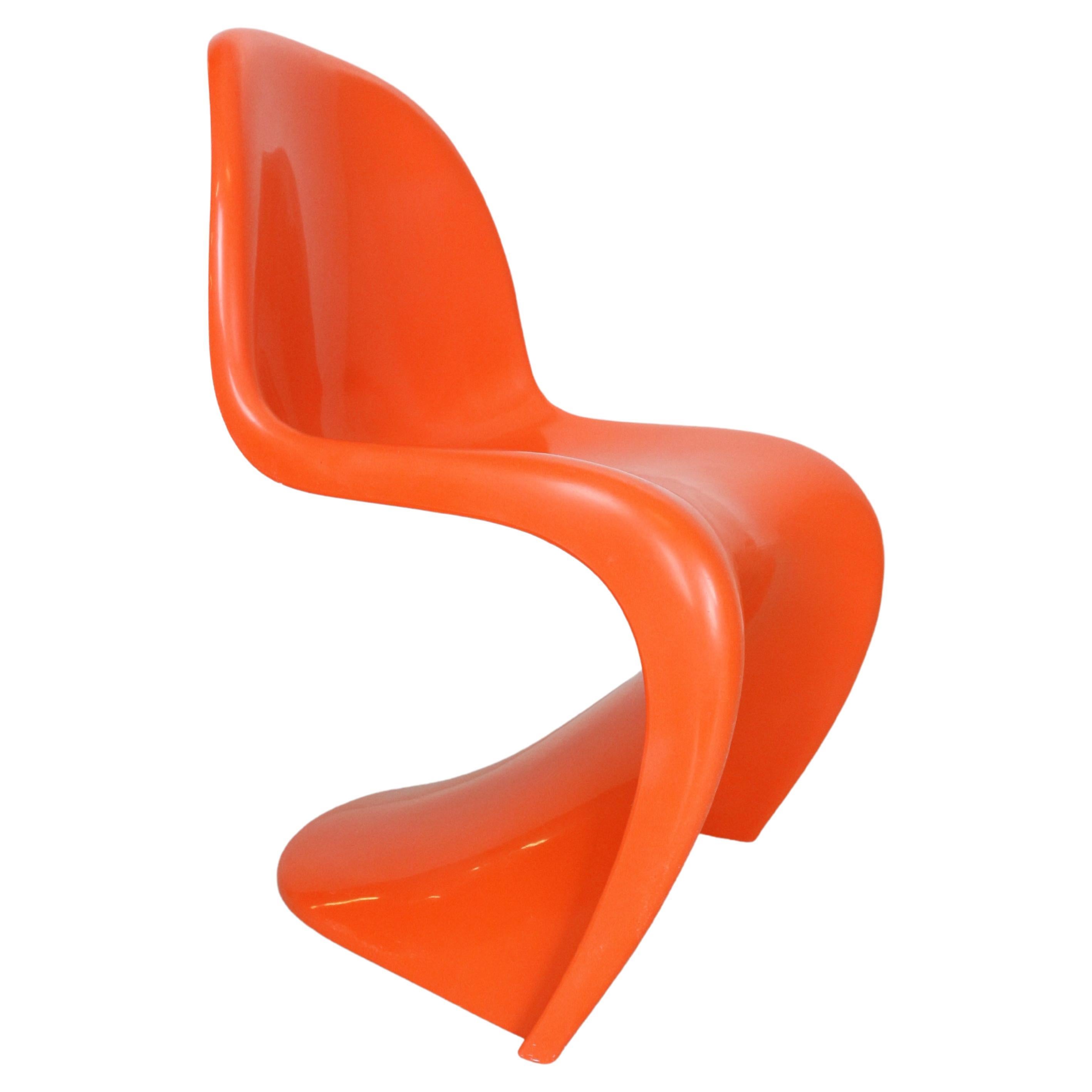 Orange Original Panton S Chairs by Verner Panton for Herman Miller, 1968