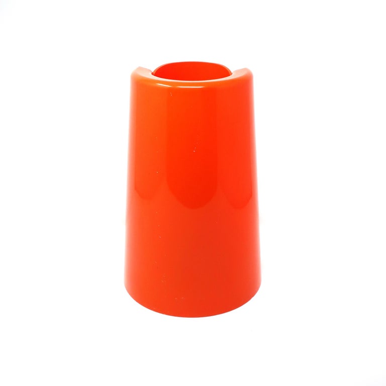 Orange Pago Pago Vase by Enzo Mari for Danese