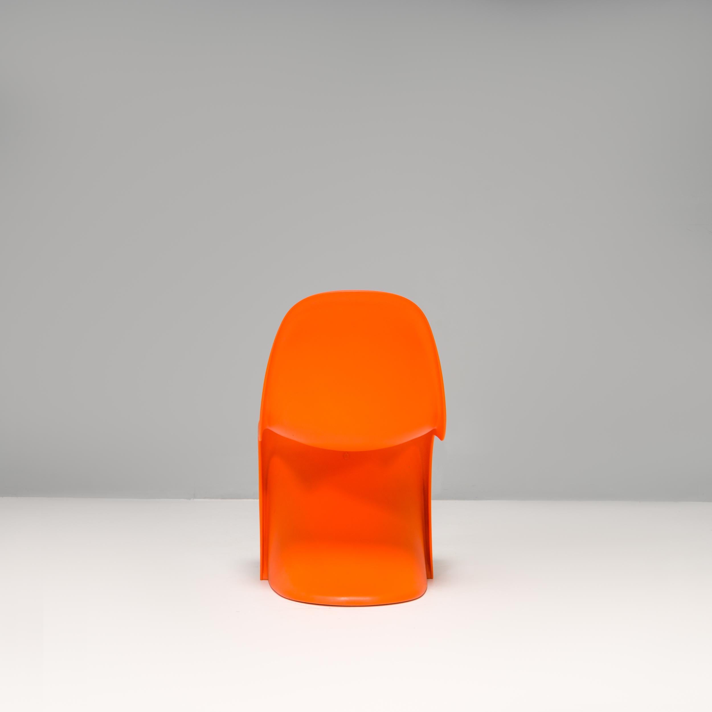 Orange Panton Chairs by Verner Panton for Vitra, Set of 8 5