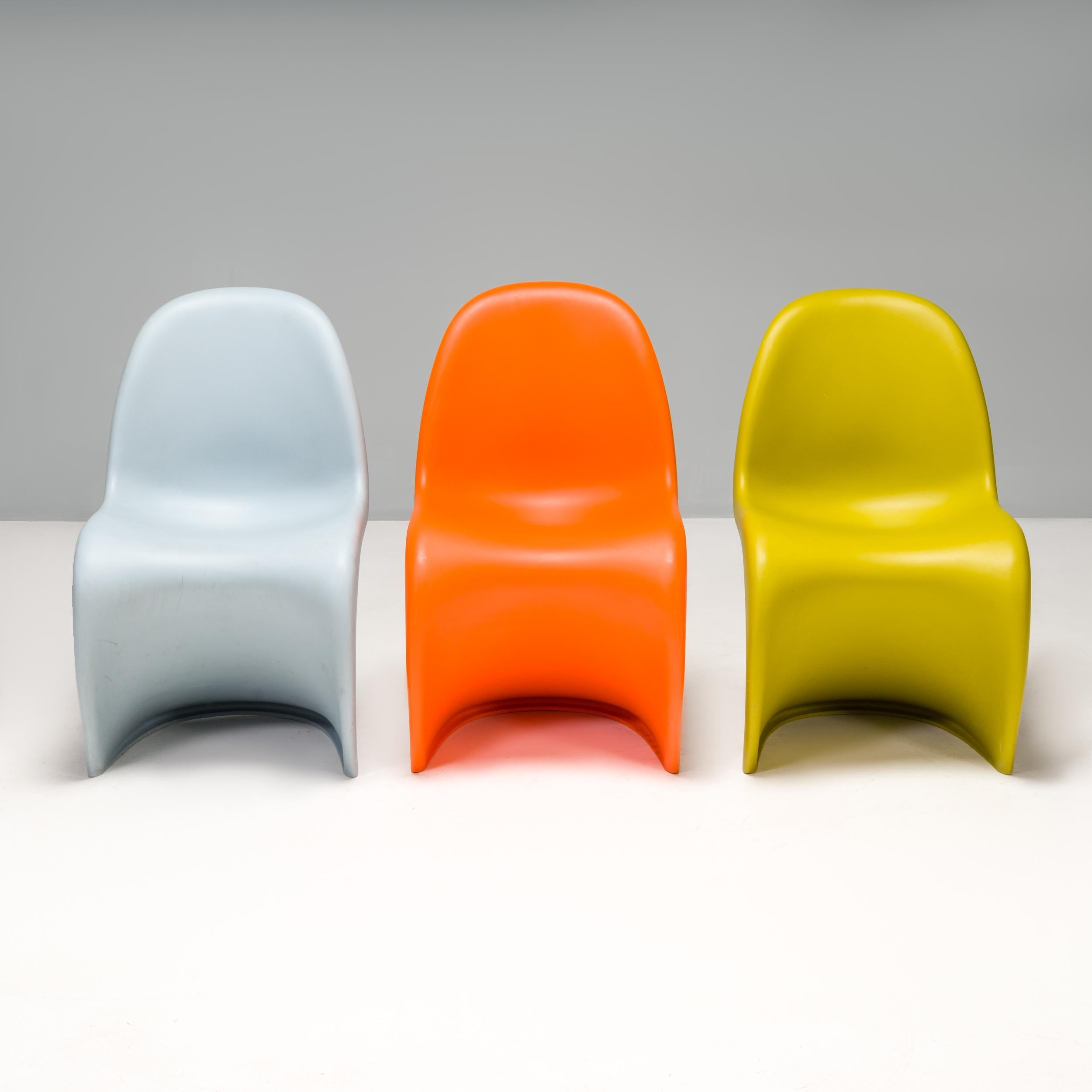 Contemporary Orange Panton Chairs by Verner Panton for Vitra, Set of 8