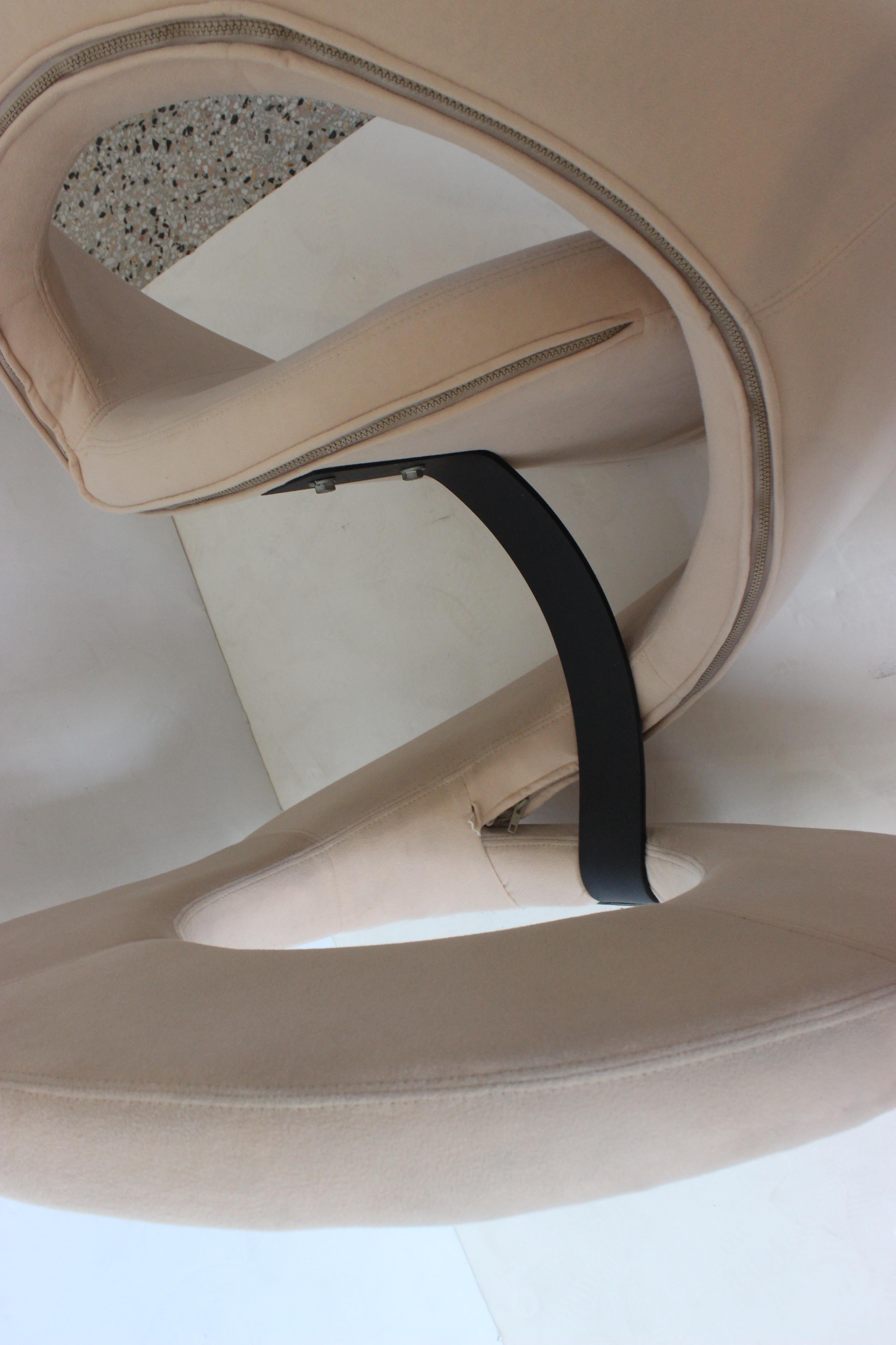 Orange Peel Lounge Chair Style of Louis Durot 4