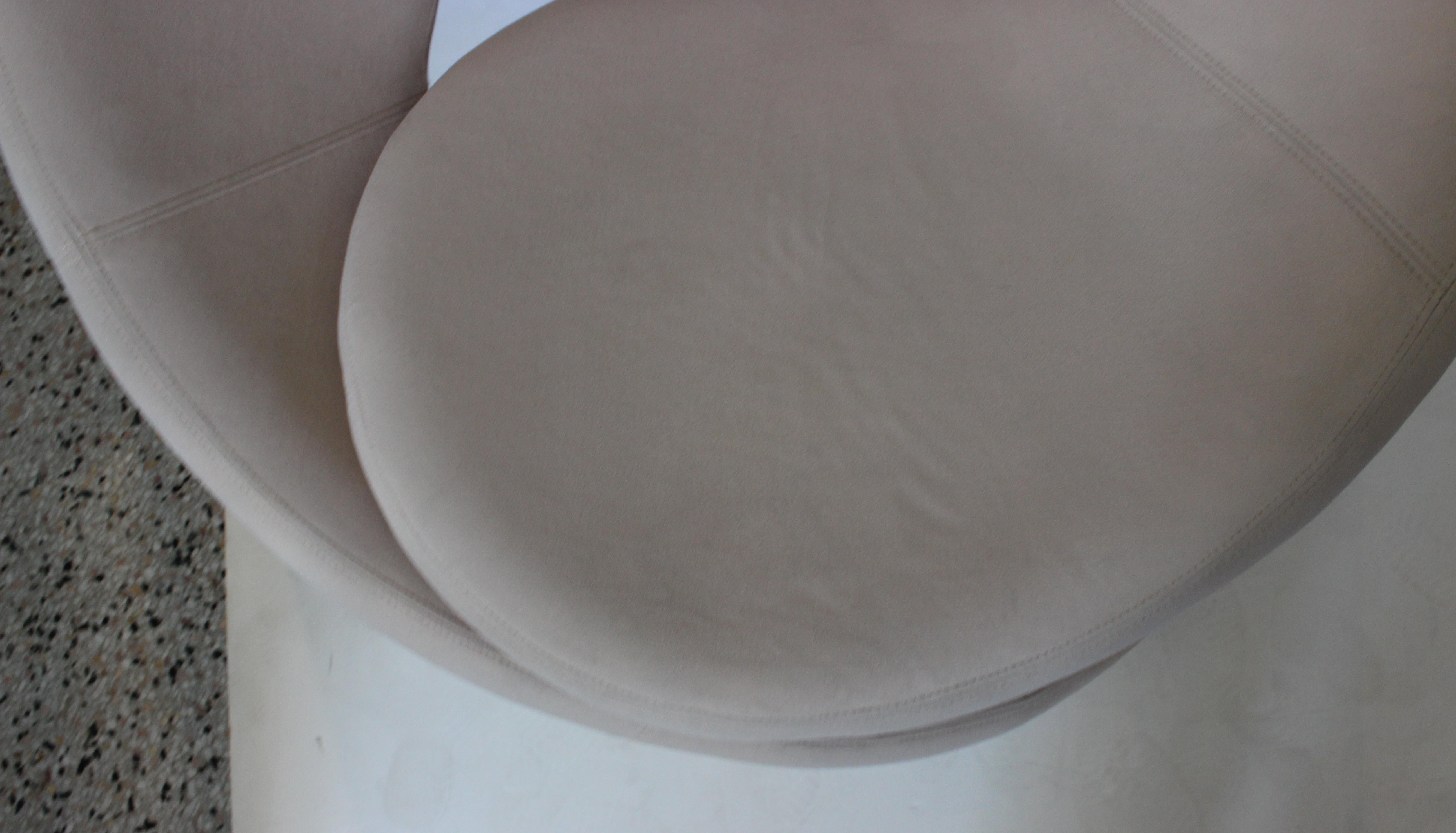 Canadian Orange Peel Lounge Chair Style of Louis Durot
