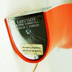 Orange Pelota Table Lamp by Casati and Ponzio