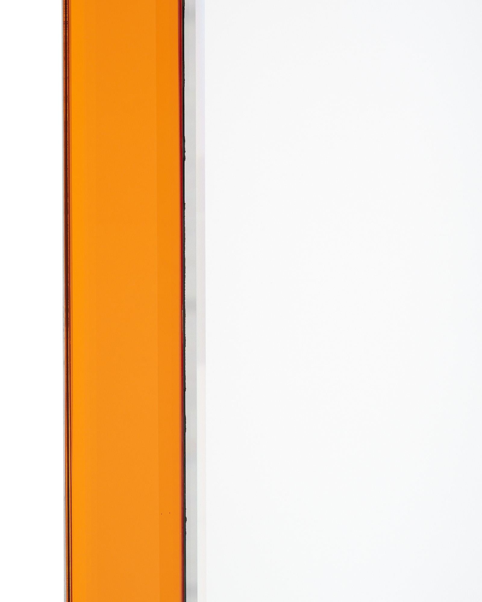 Specchio vintage modernista arancione di Philippe Starck in vendita 1