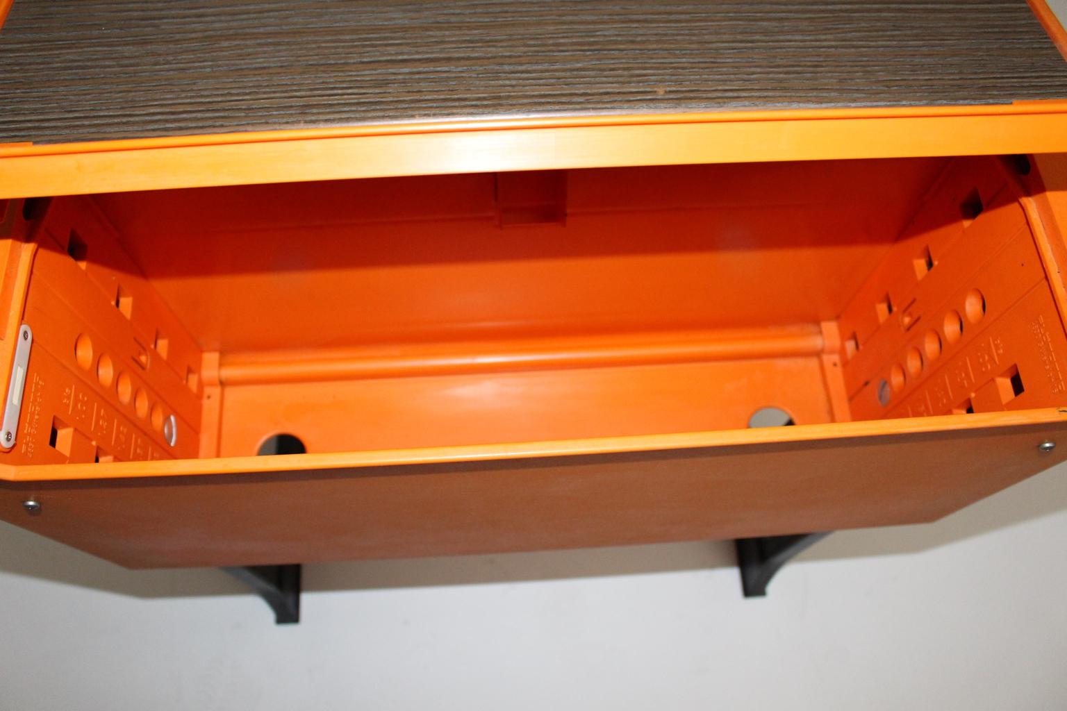 Space Age Orange Plastic Desk for Children by Luigi Colani Germany circa 1970 6