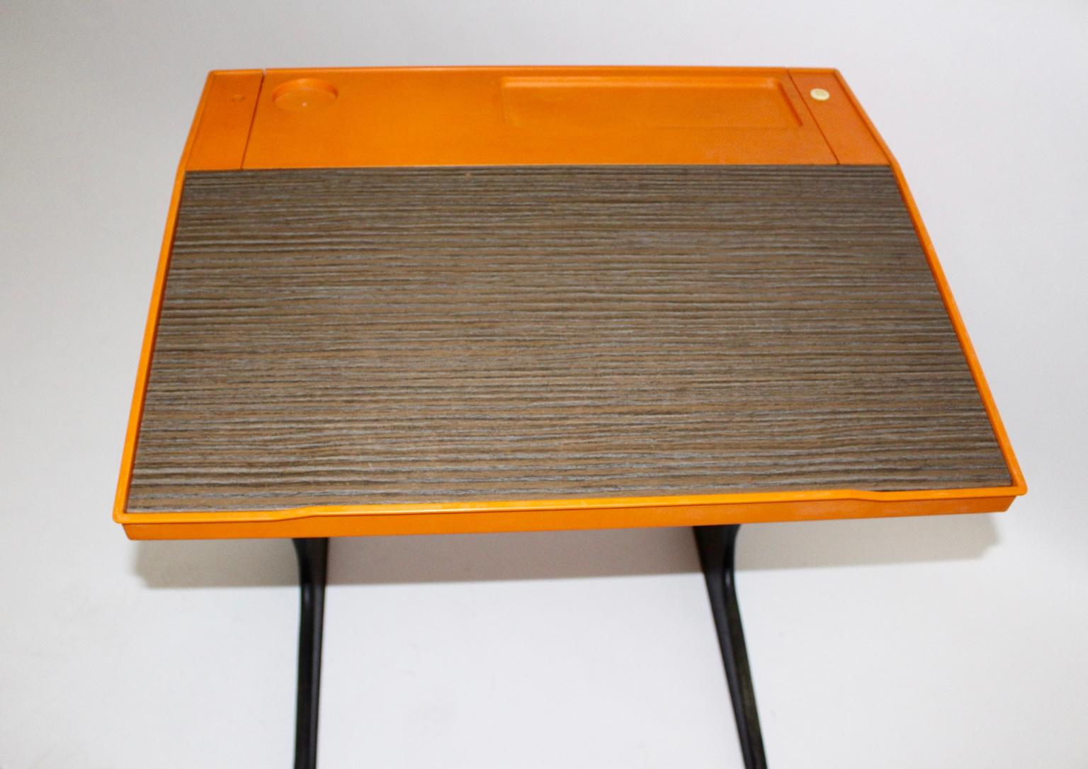 Space Age Orange Plastic Desk for Children by Luigi Colani Germany circa 1970 7