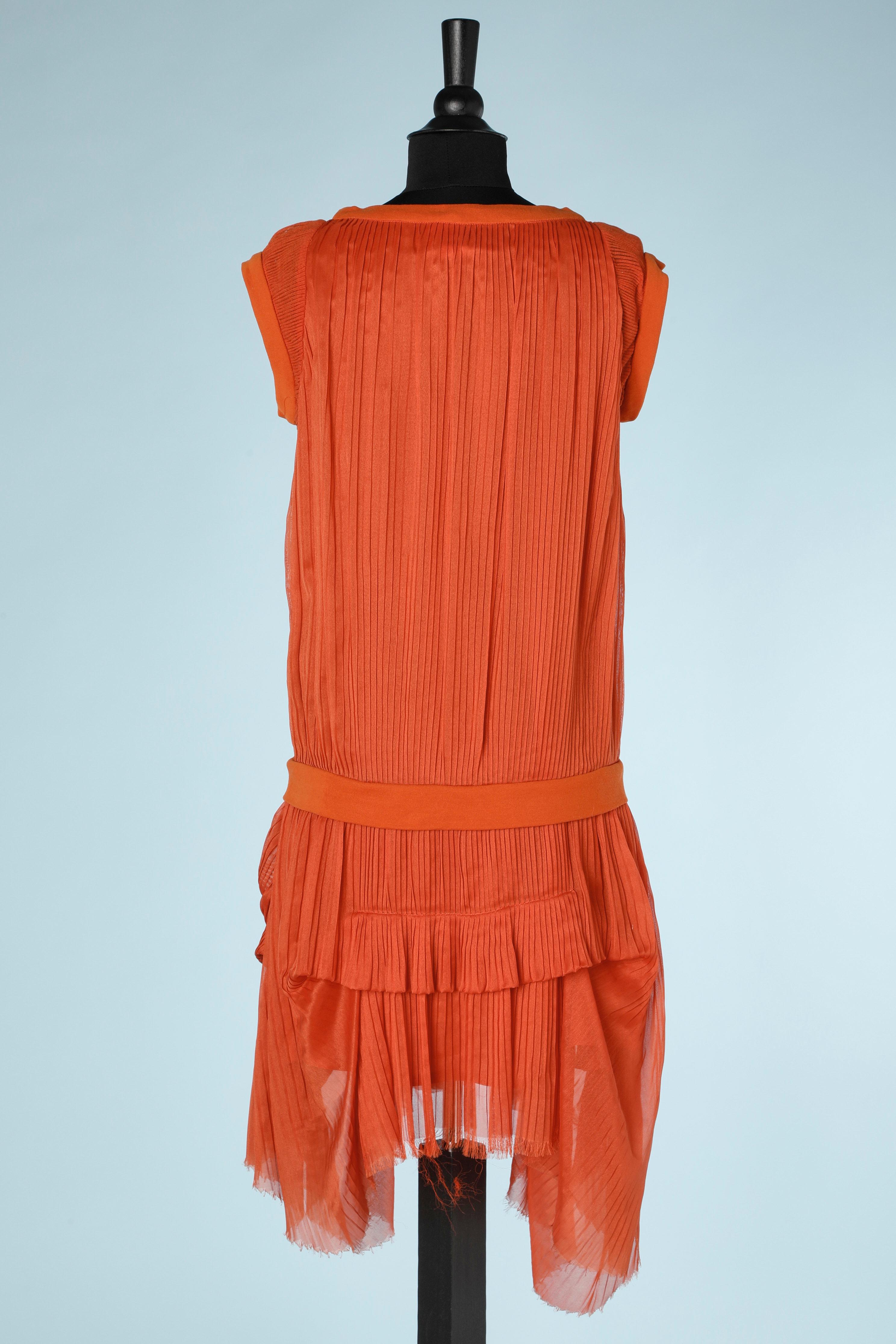 Women's Orange pleated dress Chloé