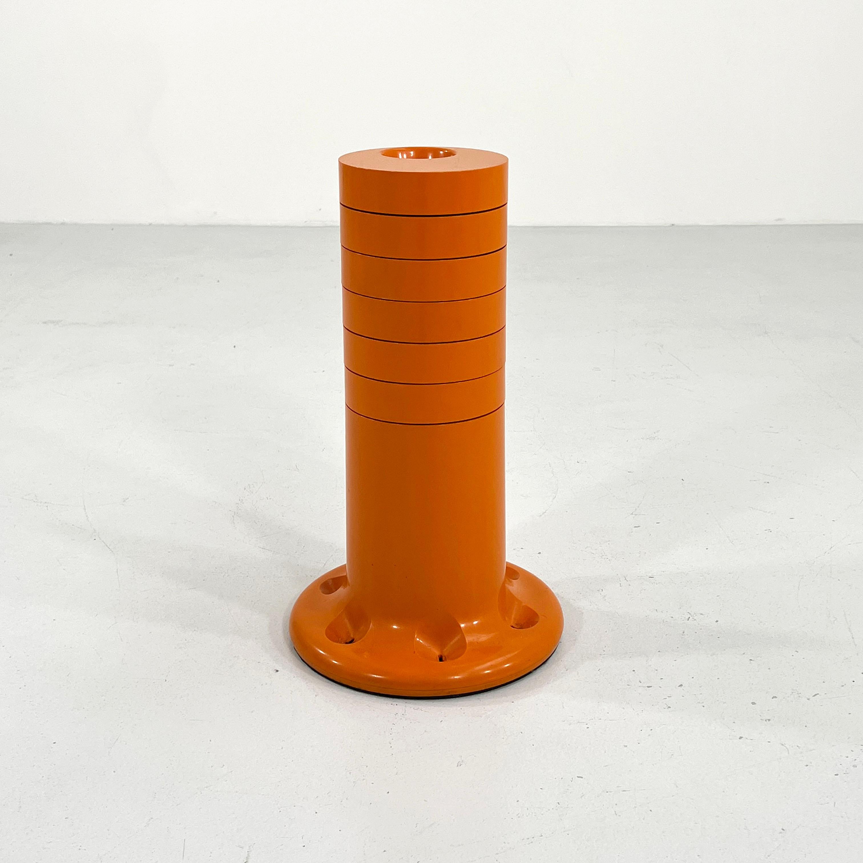 Orange Pluvium Umbrella Stand by Giancarlo Piretti for Anonima Castelli, 1970s In Good Condition In Ixelles, Bruxelles