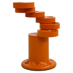 Schirmständer aus orangefarbenem Pluvium von Giancarlo Piretti für Anonima Castelli, 1970er Jahre