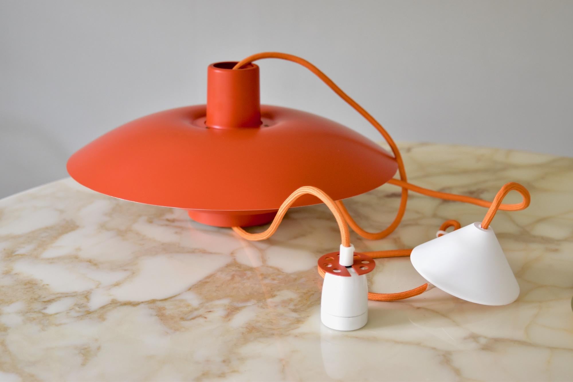 Orange Poul Henningsen PH 4/3 Pendant Lamp by Louis Poulsen, Denmark 3