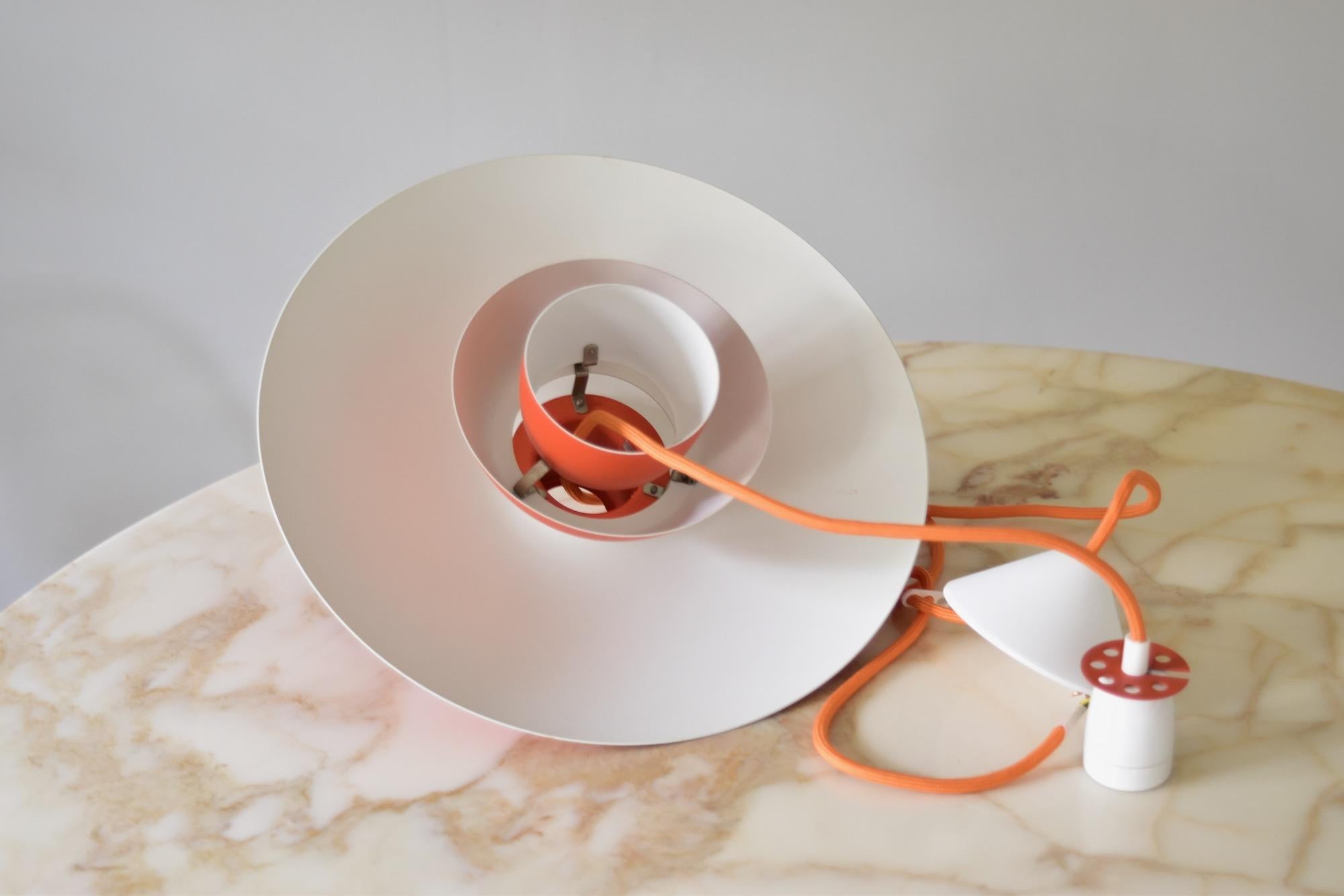 Orange Poul Henningsen PH 4/3 Pendant Lamp by Louis Poulsen, Denmark 4
