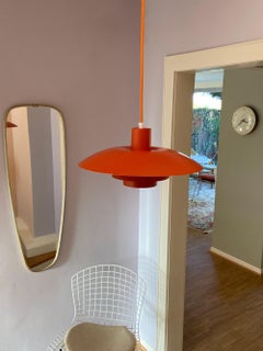 Orange Poul Henningsen PH 4/3 Pendant Lamp by Louis Poulsen, Denmark