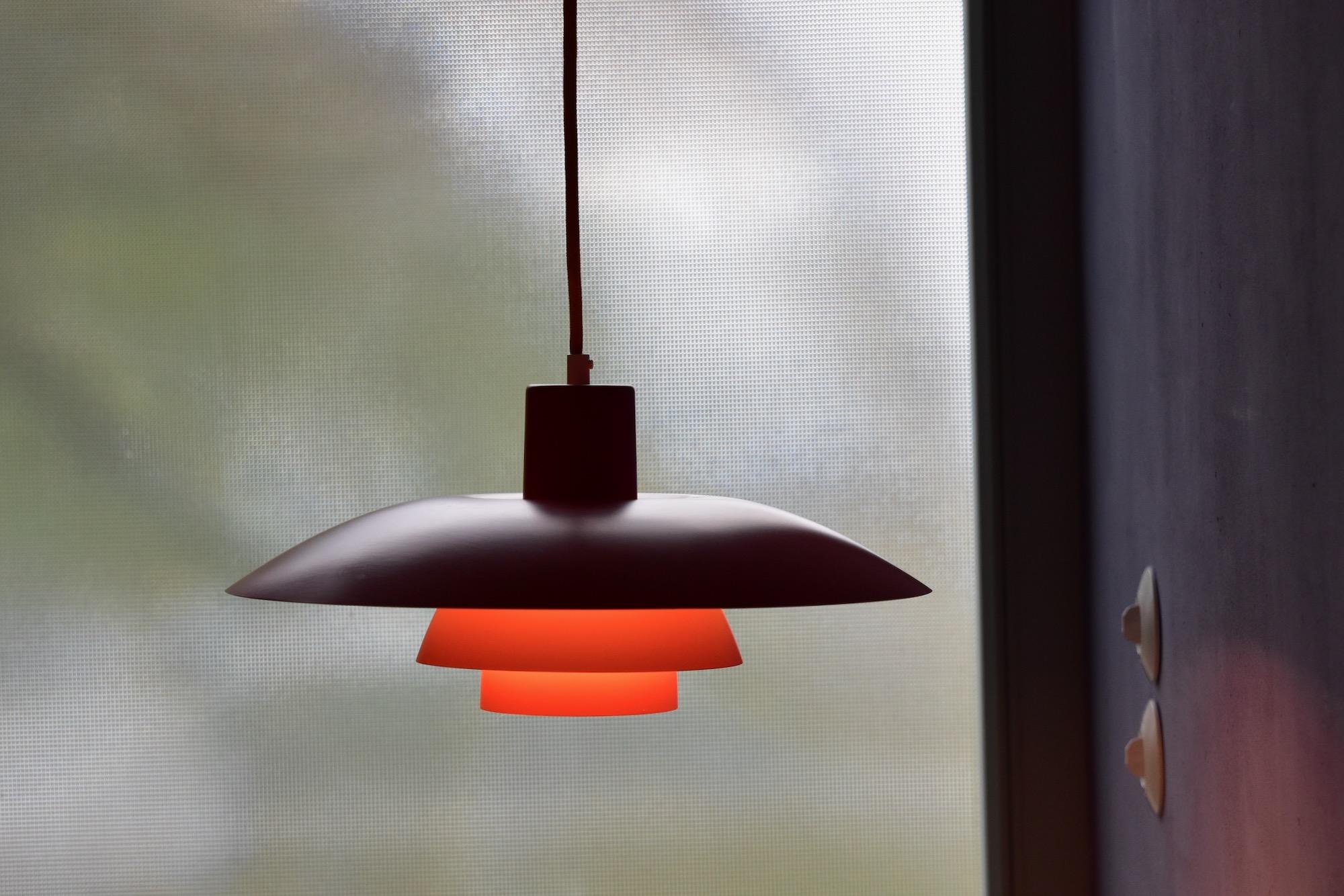 Orange Poul Henningsen PH 4/3 Pendant Lamp by Louis Poulsen, Denmark 2