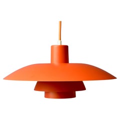 Orange Poul Henningsen PH 4/3 Pendant Lamp by Louis Poulsen, Denmark